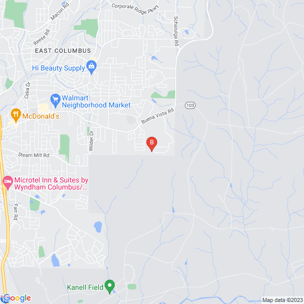 Columbus Concrete Guys location map: Servicing Columbus and Surrounding Areas, Columbus, Georgia