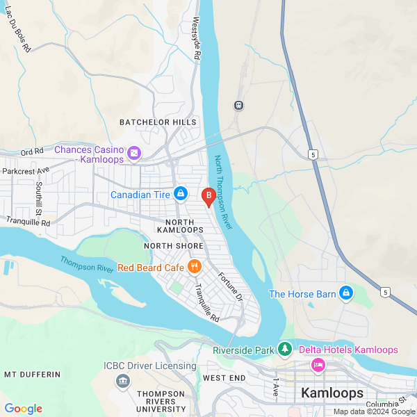 Foster Janitorial - Commercial Cleaning Company location map: 943 Schubert Drive, Kamloops, British Columbia